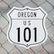 Signmission Oregon Route Marker Shield Sign Us 101, 6 Inch X 6 Inch, Plastic Sign SHI-P-6-427 - alternate 2