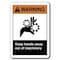 Signmission -Keep Hands Away Out Of Machinery 7inx10in Plastic Safety ansi, ANSI-710WS Keep Hands Away Out ANSI-710WS Keep Hands Away Out - alternate 1