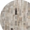 Homeroots 8' Taupe And Gray Round Striped Washable Indoor Outdoor Area Rug 615526 - alternate 3