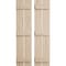 Ekena Millwork Rustic Two Board Spaced Board-n-Batten Pecky Cypress Faux Wood Shutters, 11 1/2"W x 62"H SHUBSS11X62PCPR - alternate 1