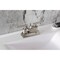 Kingston Brass Double-Handle 4" Centerset Bathroom Faucet with Pop-Up Drain, Brushed Nickel FSC4648CML - alternate 3