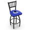 Holland Bar Stool Co 36" Blk Wrinkle Vancouver Canucks Swivel Bar Stool, Jailhouse Back L01836VanCan - alternate 1