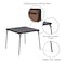 Flash Furniture 33.5 W, 33.5 L, 27.75 H, Foam, Medium Density Fiberboard, Metal, Plastic, Vinyl Top, Black 3-JB-2-GG - alternate 2