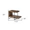 Homeroots 22" Brown Solid Wood Square End Table 380658 - alternate 2