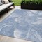 Homeroots 5' X 8' Blue And Sky Blue Abstract Washable Indoor Outdoor Area Rug 587471 - alternate 1