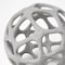 Homeroots 6" Gray Metal Abstract Decorative Orb Tabletop Sculpture 392430 - alternate 3