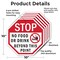 Signmission Stop No Food or Drink Beyond This P, 10 inch X 10 inch, Aluminum Metal Signs, 5PK OC-A-5Pack-10-81 - alternate 2