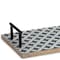 Homeroots Set of Two Blue Solid Wood Geometric Serving Tray With Handles 516317 - alternate 2
