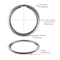 Range Kleen Steel Drip Pans and Trim Rings 6.19 in. W 1034R68U4X - alternate 2