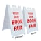 Signmission Visit Our Book Fair, A-Frame & 2 Decals Installed, Heavy-Duty Plastic Frame SBHD-D-2436-Visit Our Book Fair - alternate 2