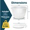Lifemaster 10-Inch Whiskey Barrel Planters, Durable Plastic Pots with Drainage and Saucer, 20PK LMPBP20WHE20 - alternate 2