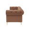 Homeroots 87" Camel Faux Leather Chesterfield Solid Wood Sofa 543940 - alternate 3