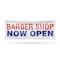 Signmission Barber Shop Now Open, 48 Inch x 120 Inch, Vinyl Banner B-120-30480 - alternate 1