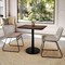 Flash Furniture 30" x 24" Tabletop, Seamless Surface Technology, Dark Brown with 18" Round Black Table Height Base ST-REC2430-WBR-TR18-GG - alternate 4