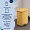 Happimess Connor Rectangular 13.2-Gallon Trash Can w/ Soft-Close Lid and FREE Mini Trash Can, Daffodil Yellow HPM1006L - alternate 3