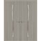 Sartodoors Interior Solid French Double Doors 60 x 84 inches, BASIC 3002 Oak Franko, Wood Interior Solid Pane BASIC3002DD-DUFR-6084 - alternate 1