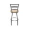 Holland Bar Stool Co 410 Jackie Stainless Steel 36in Swivel Bar Stool with Natural Maple Seat 41036SSNatMpl - alternate 4