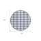 Homeroots 8' Purple Aqua And Beige Round Plaid Washable Indoor Outdoor Area Rug 601424 - alternate 3