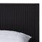 Baxton Studio Primrose Mid-Century Black Fluted Wood Queen Size 4-Piece Bedroom Set 249-13816-13830-13822-ZORO - alternate 2