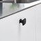 Sapphire Park Ave Style 1.25 in. Modern Square Matte Black Cabinet Hardware Knob, 10PK SP-PAK10-MB-10 - alternate 2