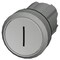 Siemens Pushbutton, 22 mm, round, metal, shiny, white, inscription: I 3SU1050-0AB60-0AC0-ZY19 - alternate 2