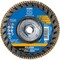 Pferd 5'' x 5/8-11 Thd. POLIFAN Flap Disc - Z PSF TRIM STEELOX, Zirconia, 40 Grit, Flat 68164 - alternate 3