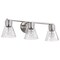 Nuvo Gianna, 3 Light Vanity, Brushed Nickel Finish, Clear Glass 60/8333 - alternate 4
