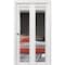 Sartodoors Sliding Closet Bi-fold Doors, Lucia 1299 White Silk with Mirror, Sturdy Tracks Moldings Trims Hard LUCIA1299BF-WS-60 x 84 (2* 30x84) - alternate 1