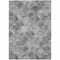 Homeroots 5' X 8' Gray Charcoal And Ivory Abstract Washable Indoor Outdoor Area Rug 577668 - alternate 3