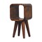 Homeroots 16" Brown Solid Wood Square Nightstand 651546 - alternate 4