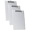 Acrimet 3 Pack Clipboard Letter Size A4 Low Profile Clip & Side Rulers, Durable Plastic - White, 3PK 134.6 - alternate 1
