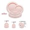 Smarty Had A Party Pink Vintage Round Disposable Plastic Dinnerware  Set (120 Dinner Plates+120 Salad Plates), 240PK 860PNKVP-CASE - alternate 3