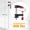 Powertec 36 in. Steel Bar Clamps w/ 600 lbs Loads Limit & 2-1/2 in. Throat, Quick-Release F Clamp, 2PK 71920N - alternate 2
