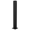 Cr Laurence Matte Black 12-in End Design Series Partition Post D990BL12E - alternate 3