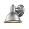 Homeroots Brushed Silver Aluminum Wall Sconce 398464 - alternate 2
