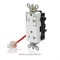 Leviton Straight Blade Receptacle, 5-20R, 20 A, 125V AC, Flush Mount, Self-Grounded M1636-1CB - alternate 2