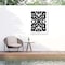 Trademark Fine Art Outdoor Canvas Art - Little Dean  'Pattern Bizarre In Black' Wall Art for Patios, or Gardens 1X29306-OC1824WR - alternate 3