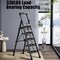 Wrightmaster 4.7 ft. Steel Lightweight Step Ladder, 10 ft. Reach, with Tool Platform 300 lb. Load Capacity Black ZOR-GJ5BT2 - alternate 3