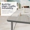 Flash Furniture Wren 60 in x 24 in Adjustable Height Activity Table, Thermal Laminate Top, Short Legs, Light Gray XU-A2460-REC-LTGRY-T-P-GG - alternate 6