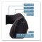 Brookstone Memory Foam Fabric Travel Pillow, One Size Fits Most, 9.84 x 5.5 x 11, Black BNPM0001 - alternate 2