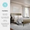 Martha Stewart Corbin Queen Size Solid Wood Platform Bed w/Wooden Headboard and Footboard, Brown Gray MG-090026-Q-WOAK-MS - alternate 2