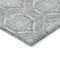 Homeroots 10' X 14' Gray And Silver Medallion Washable Indoor Outdoor Area Rug 587739 - alternate 2