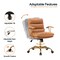 Leisuremod Regina Modern Executive Leather Office Chair, Saddle Brown RO19SBRL - alternate 2