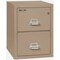 Fireking 2 Drawer, 1 Hr Fire & impact rated, 25" depth Letter Knotty Pine 2-1825-CKP - alternate 1