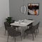 Skutchi Designs Arc Rectangle Meeting Room Table, 36 in W, 72 in L, White HAR-AREC-36X72-DOU.BK-W960 - alternate 3