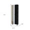 Homeroots 20" Black Accent Cabinet With Nine Shelves 535011 - alternate 2
