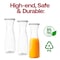 Smarty Had A Party 35 oz. Clear Large Disposable Plastic Wine Carafes with Lids (12 Carafes), 12PK 2685-CASE - alternate 2