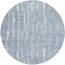 Homeroots 8' Blue And Ivory Round Abstract Washable Indoor Outdoor Area Rug 588506 - alternate 3