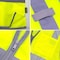 Dome75 Hi-Vis Safety Vest 4X/5X Class ANSI/ISEA 107-2020 Class 2 , Zippered Front Closure 2 Pockets DV1221 - alternate 2