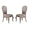 Homeroots Set of Two Tufted Beige and Taupe Upholstered Fabric And Solid Wood Dining Side Chairs, 2PK 573398 - alternate 2